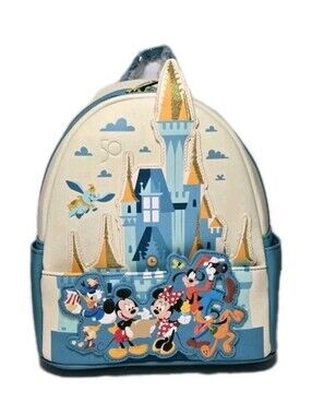 Retired Loungefly Disney 50th Anniversary Castle Mickey Mouse Backpack Exclusive